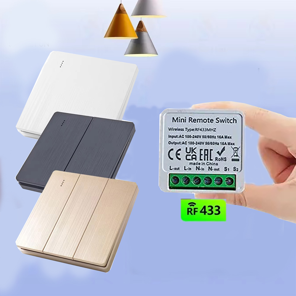 Smart Home Control Panel - Wireless Smart Switch Light 433Mhz RF