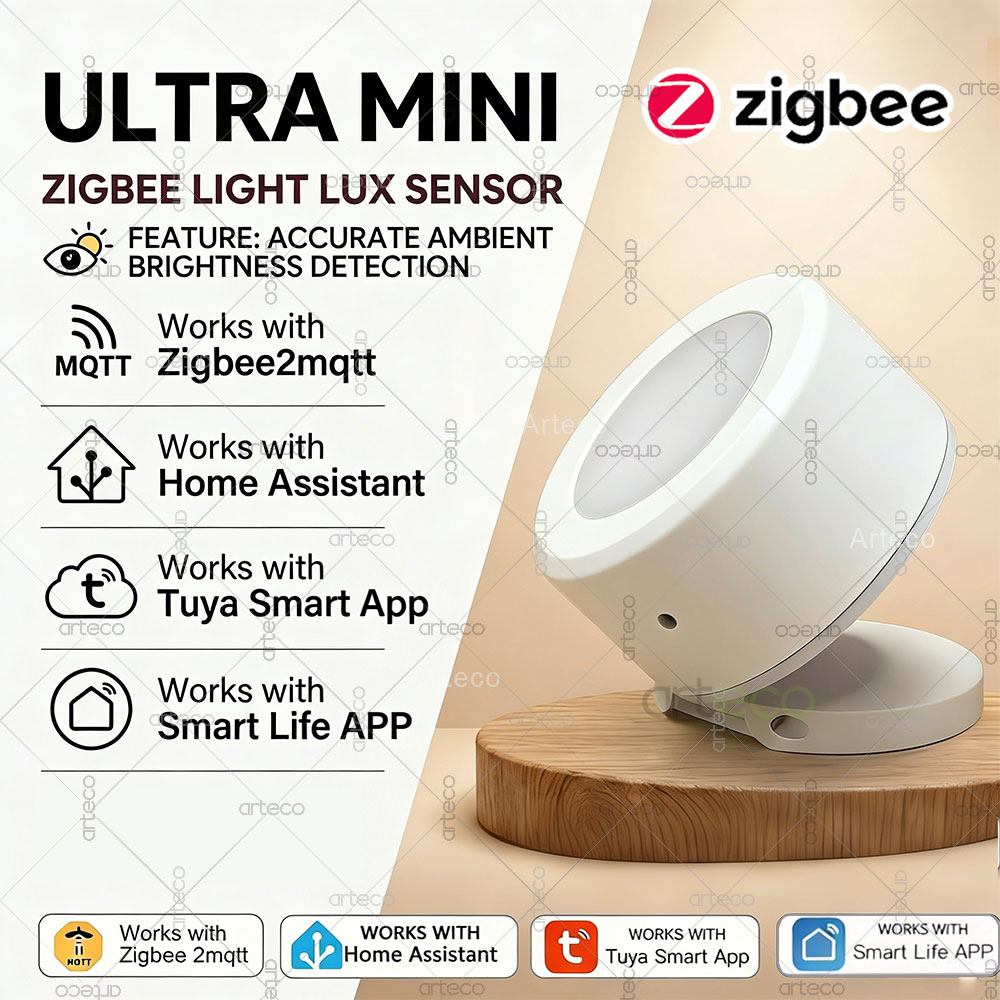 Ultra Mini Zigbee Light Sensor - Smart Home Monitor ulasan dan harga