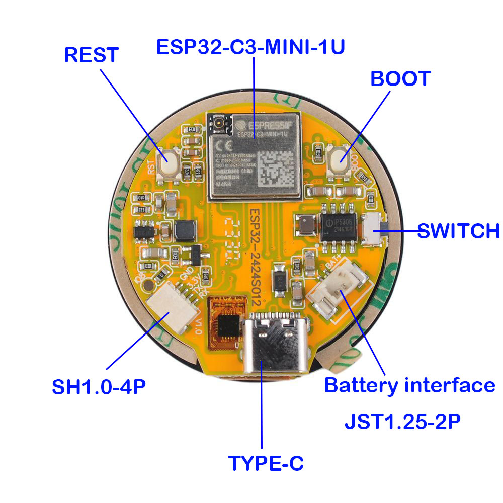 ESP32 Display 1.28 inch ESP32- - Smart Home Monitor ulasan dan harga