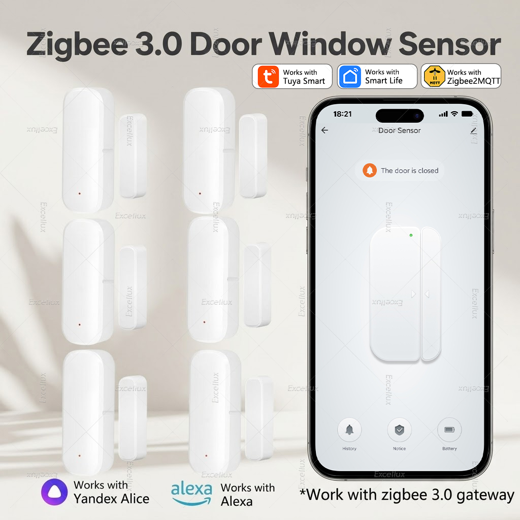 Tuya Zigbee 3.0 Door Sensor Wi - Smart Home Yandex ulasan dan harga