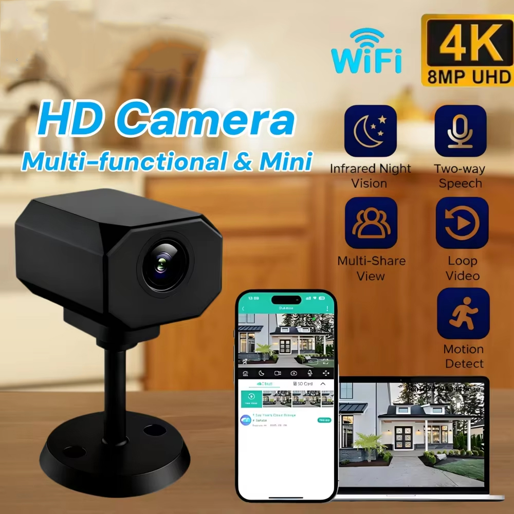 4K HD WiFi Security Camera for - Smart Home Monitor ulasan dan harga