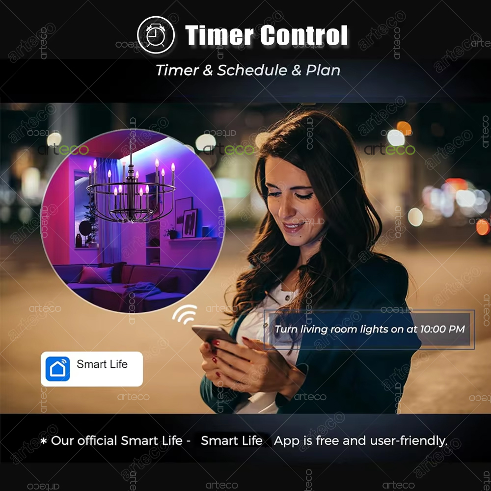 Tuya E14 Candle Lamp Smart Lif - Smart Home Furniture ulasan dan harga