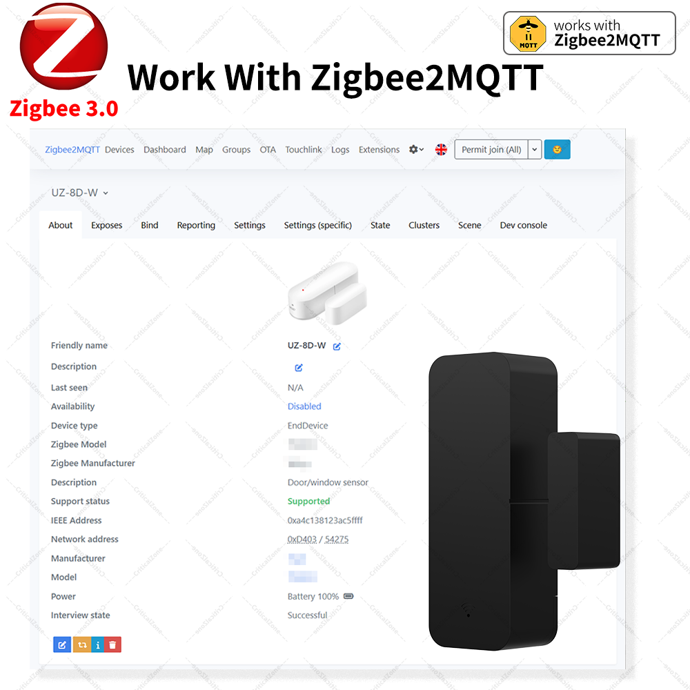 Zigbee 3.0 Door Window Sensor  - Smart Home Yandex ulasan dan harga