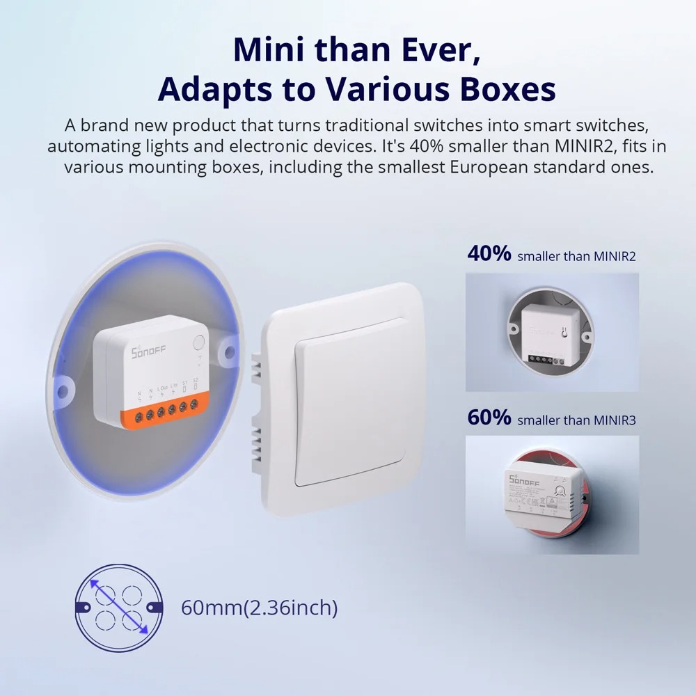 Sonoff Mini R4 Extreme Sonoff  - Smart Home Miniature ulasan dan harga