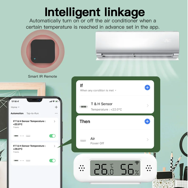 Tuya Zigbee 3.0 Mini Temperatu - Smart Home Yandex ulasan dan harga