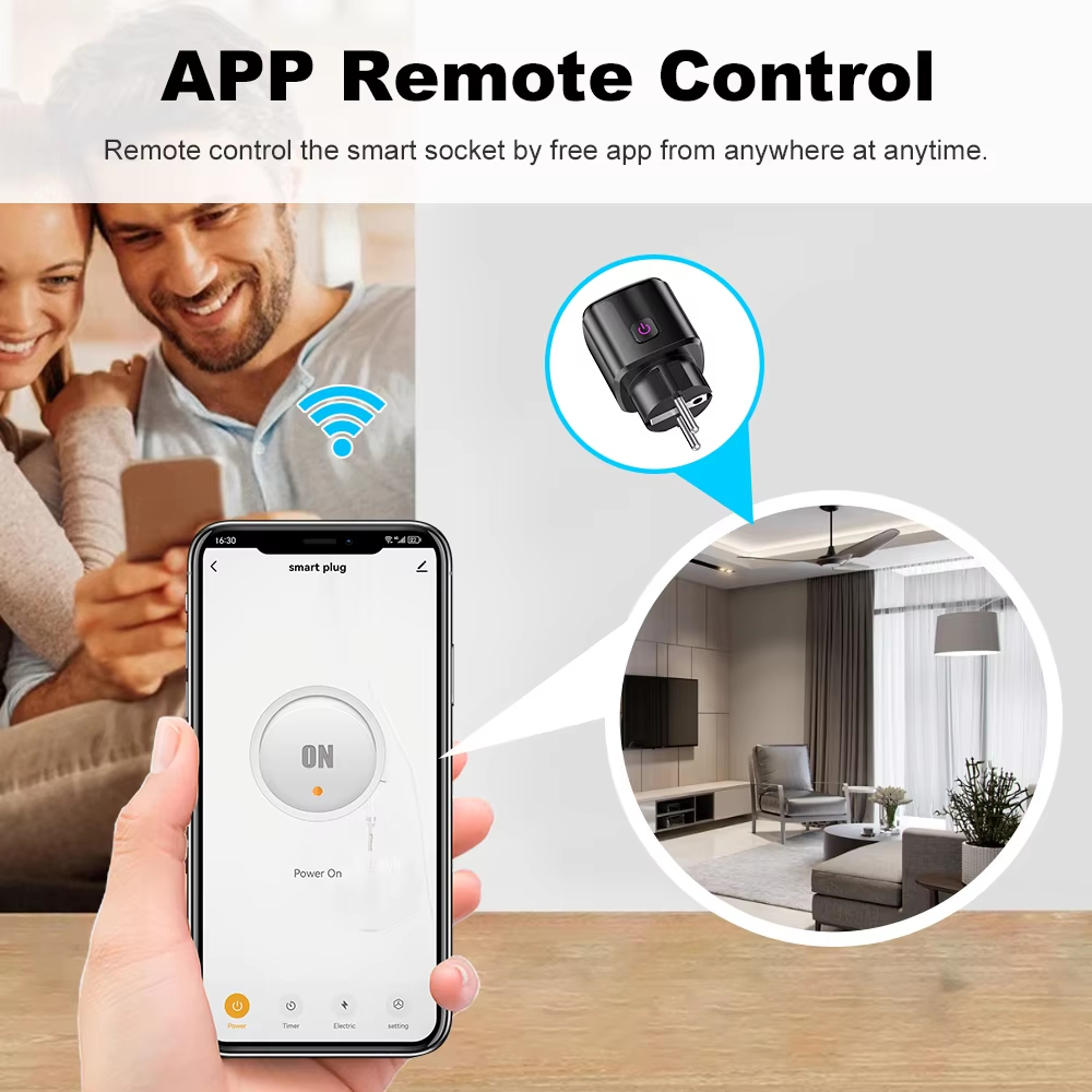 Smart Plug Smart Socket EU 20A - Smart Home Yandex ulasan dan harga