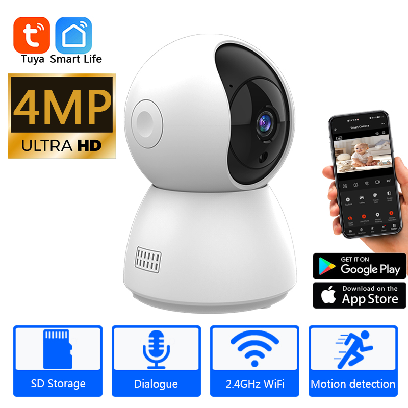 HD 4MP Tuya Smart Mini WiFi IP - Smart Home Battery Camera Ezviz ulasan dan harga