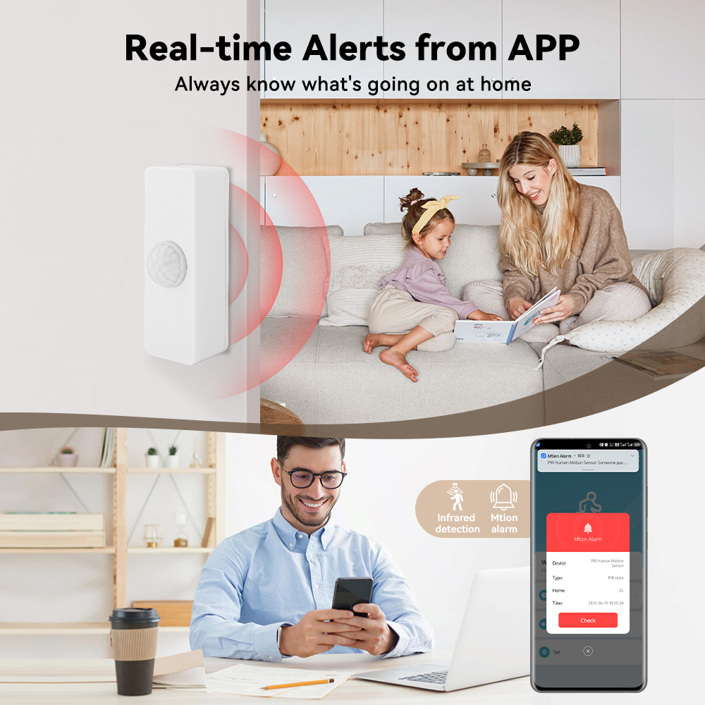 Tuya Smart PIR Motion Sensor S - Smart Home Monitor ulasan dan harga