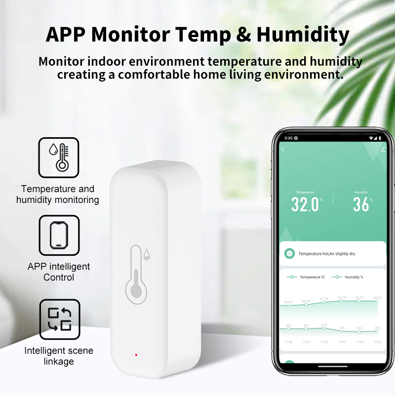 1~4pcs Tuya WiFi Temperature H - Smart Home Yandex ulasan dan harga