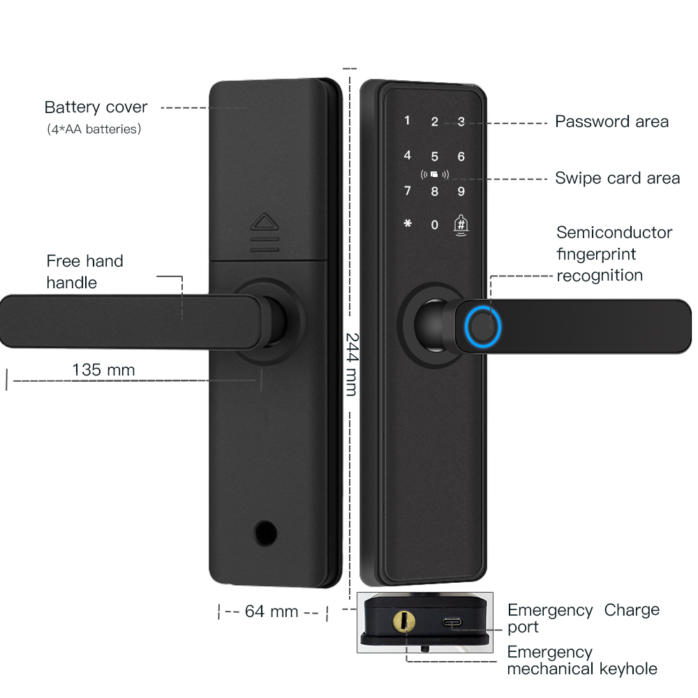 Smart Door Lock Bluetooth-comp - Smart Home Gateway ulasan dan harga