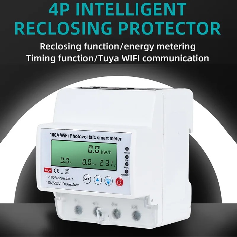 4P 1-100A WiFi Photovoltaic Sm - Smart Home Monitor ulasan dan harga
