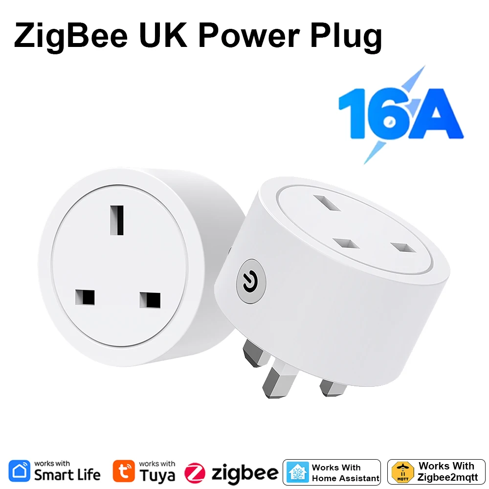 Zigbee Smart Plug 16A UK Socke - Smart Home Monitor ulasan dan harga