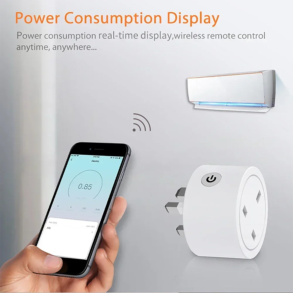Zigbee Smart Plug 16A UK Socke - Smart Home Monitor ulasan dan harga