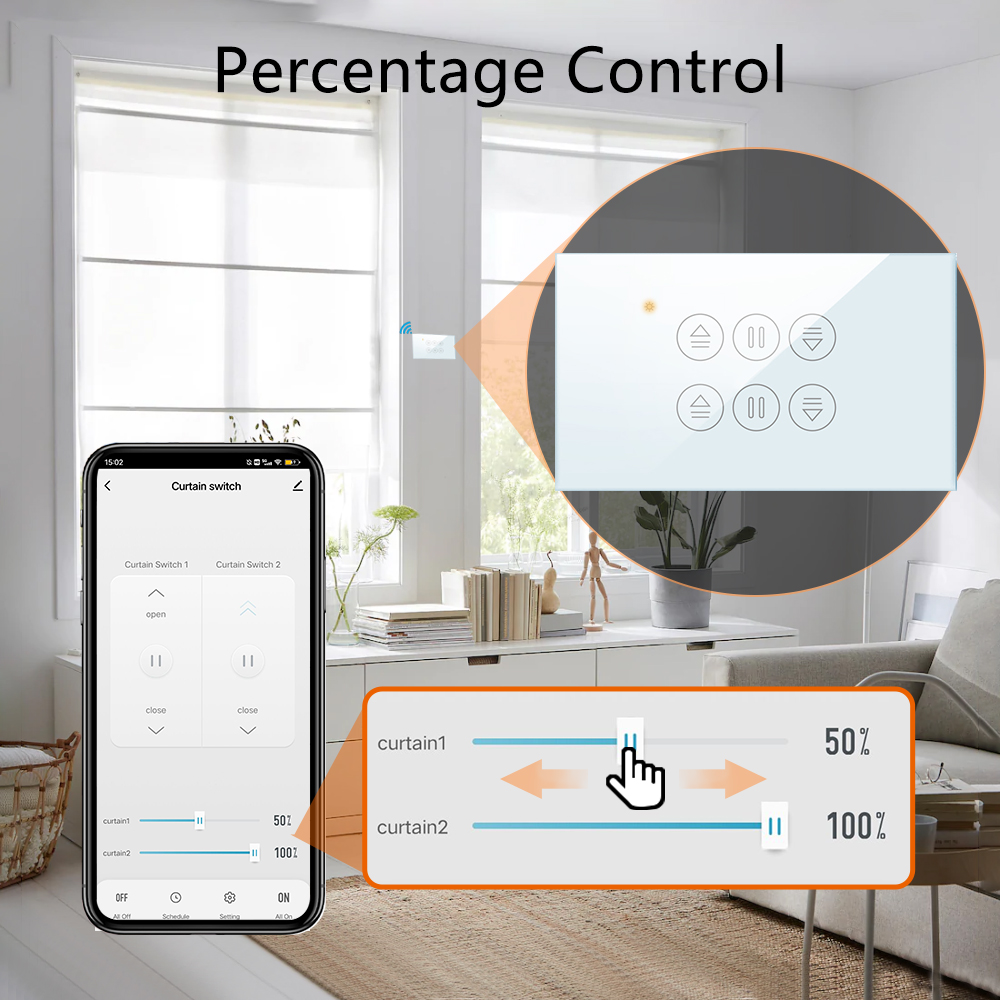 LoraTap Tuya US Curtain Switch - Smart Home Voice Assistant ulasan dan harga