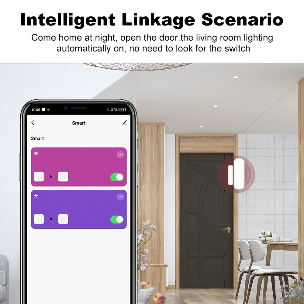 Zigbee3.0 Door Window Anti-The - Smart Home Voice Assistant ulasan dan harga