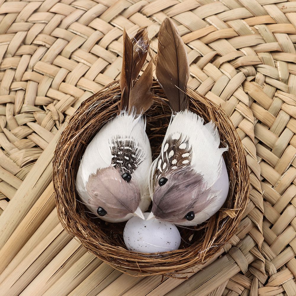 1Set Simulation Bird Realistic - Smart Home Nest ulasan dan harga