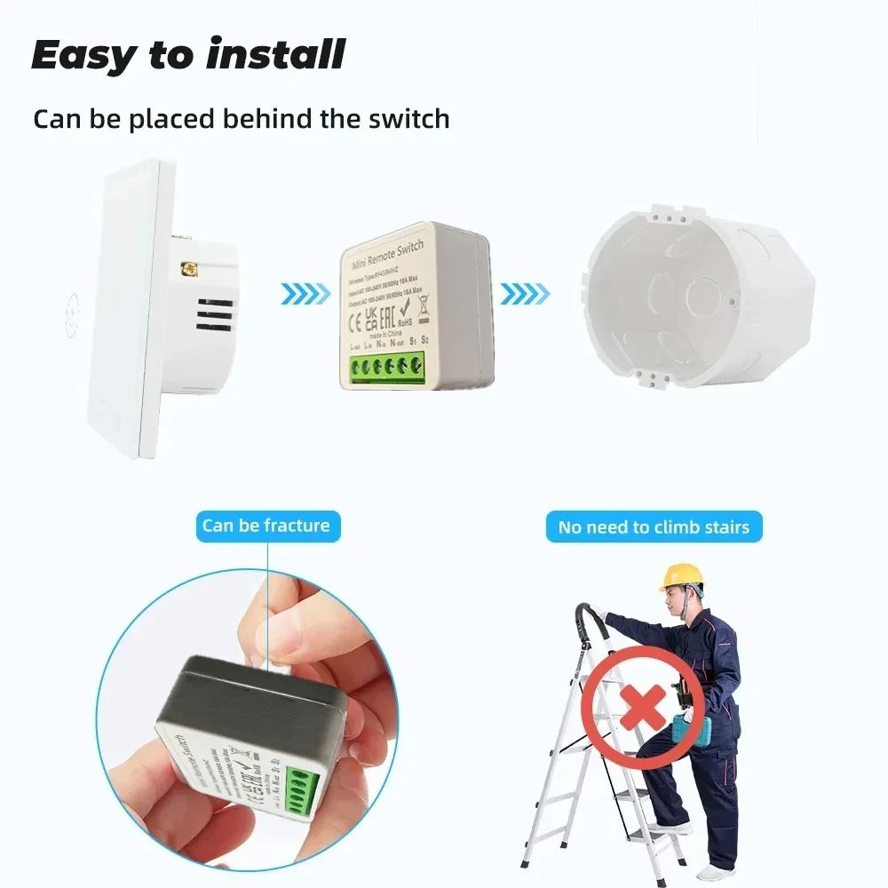 Wireless Smart Switch Light 43 - Smart Home Control Panel ulasan dan harga