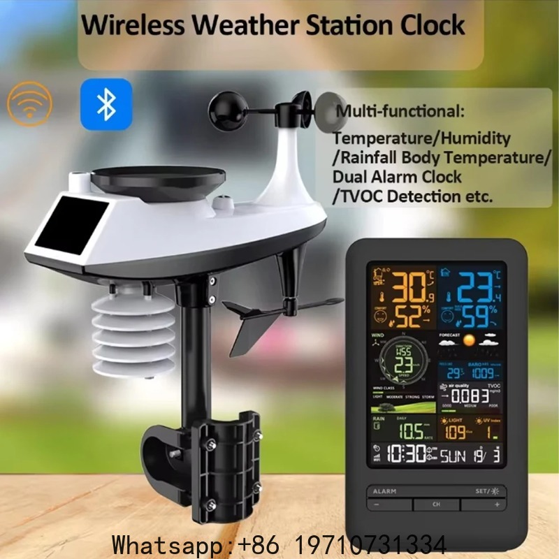 WiFi Smart Weather Station Sma - Smart Home Monitor ulasan dan harga