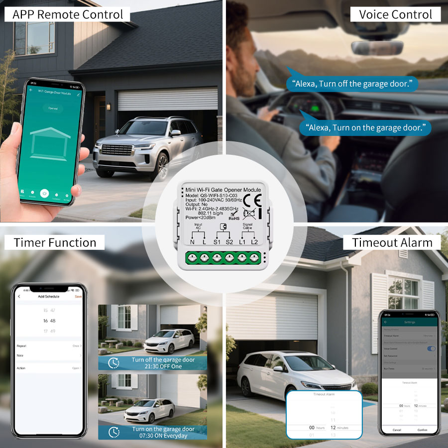 Tuya Smart WiFi or Zigbee Gara - Smart Home Voice Assistant ulasan dan harga