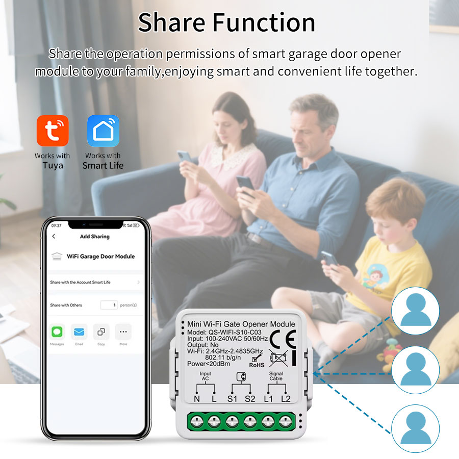 Tuya Smart WiFi or Zigbee Gara - Smart Home Voice Assistant ulasan dan harga
