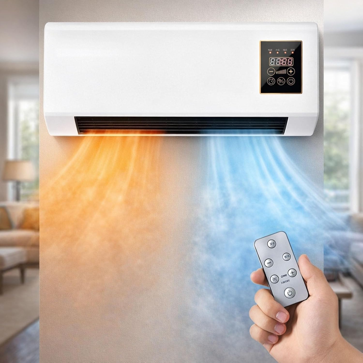 Portable Wall-Mounted Air Cond - Smart Bathroom Fan ulasan dan harga