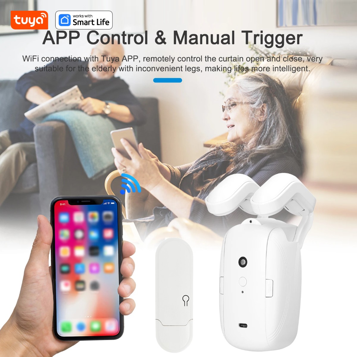 1/2PCS Tuya Smart WiFi Curtain - Smart Home Registration ulasan dan harga