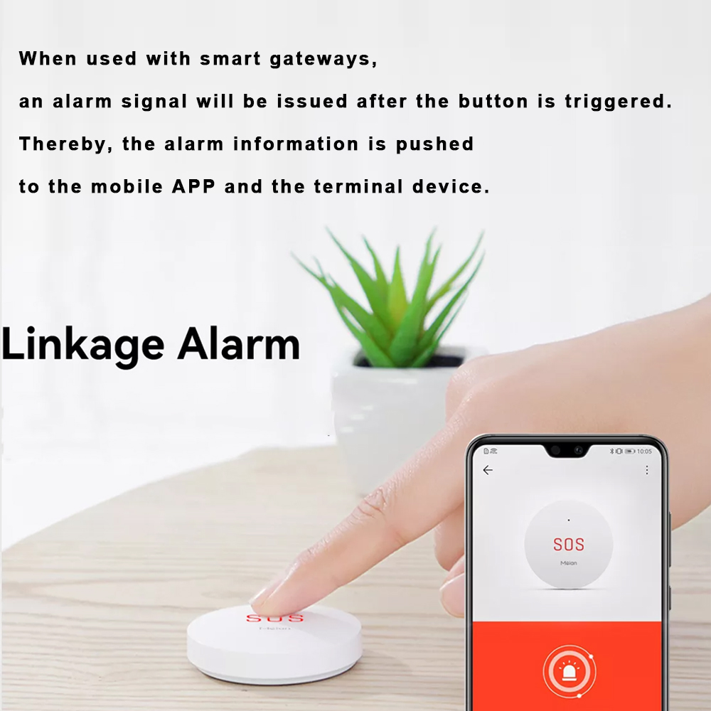 Meian Zigbee Tuya SOS Emergenc - Smart Home Registration ulasan dan harga