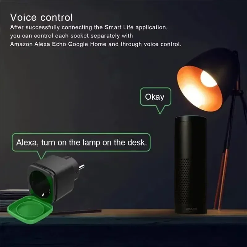 Tuya EU 16A WiFi Smart Waterpr - Smart Home Voice Assistant ulasan dan harga