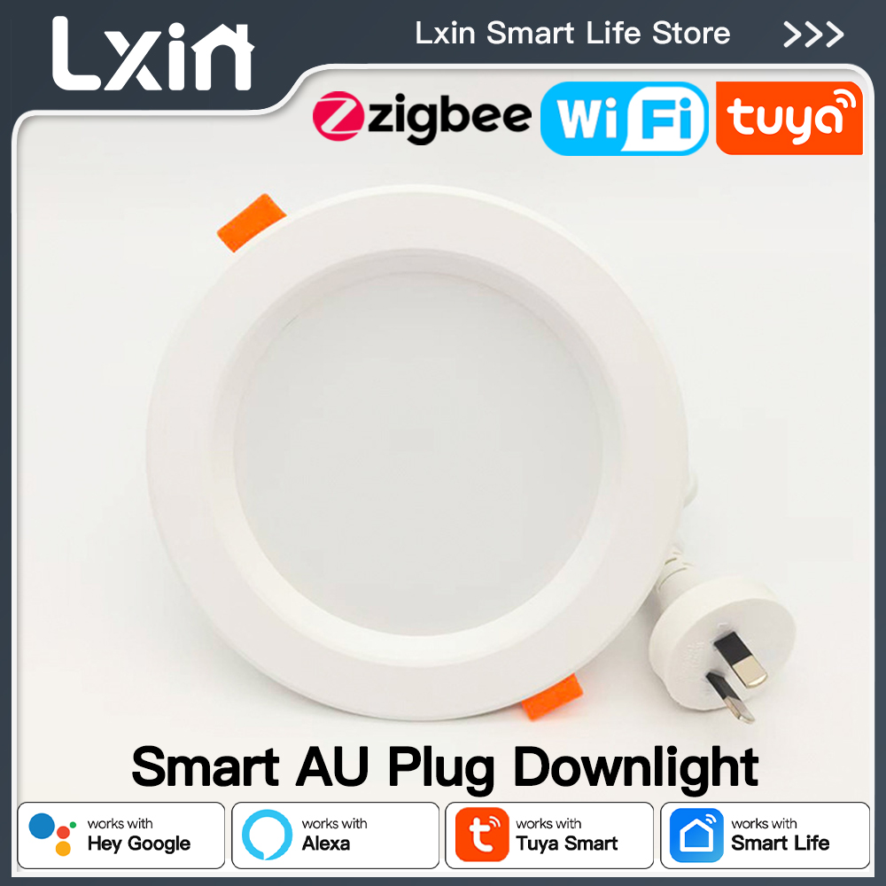 Lxin tuya AU plug Downlight WI - Smart Home Furniture ulasan dan harga