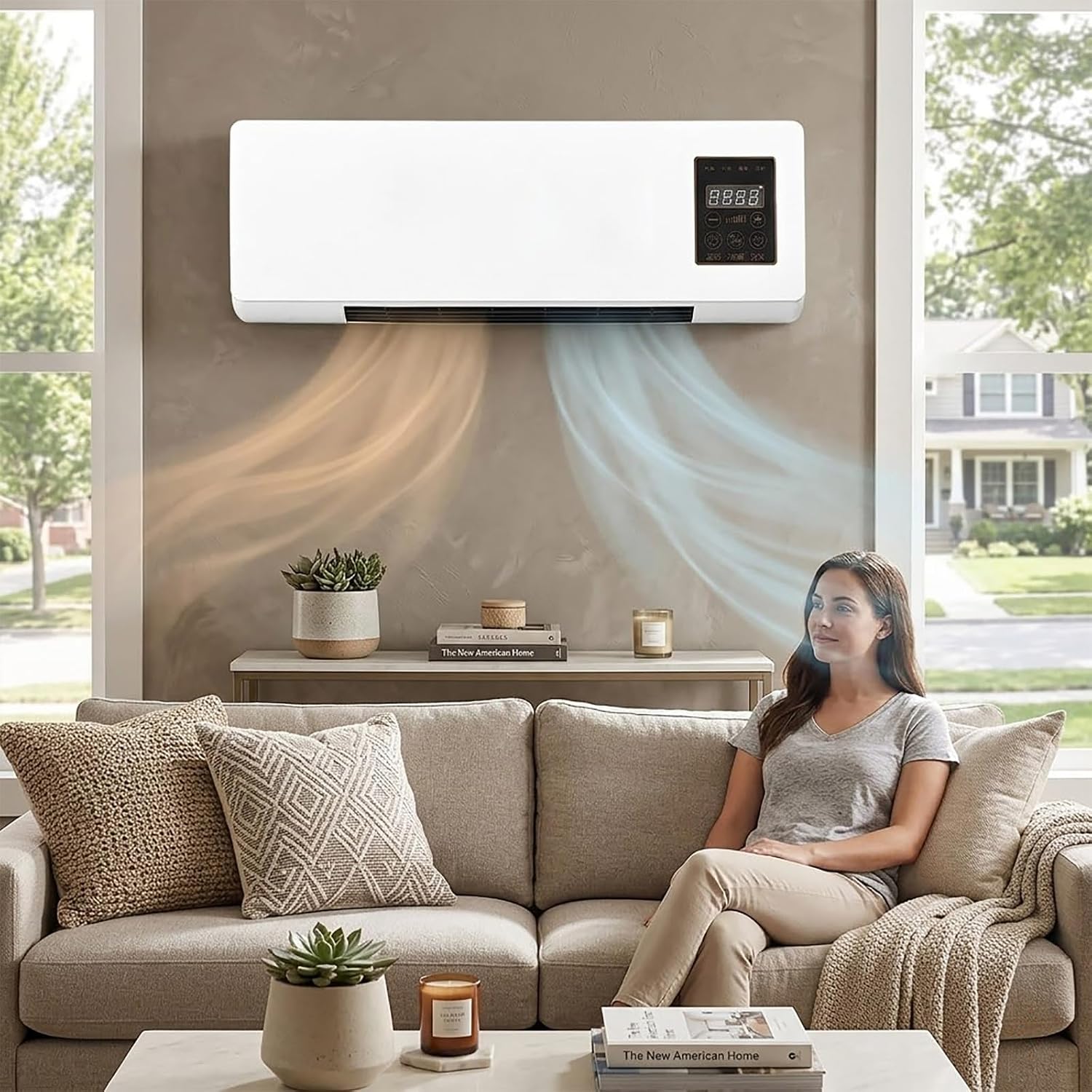 Portable Wall Mounted Air Cond - Smart Bathroom Fan ulasan dan harga
