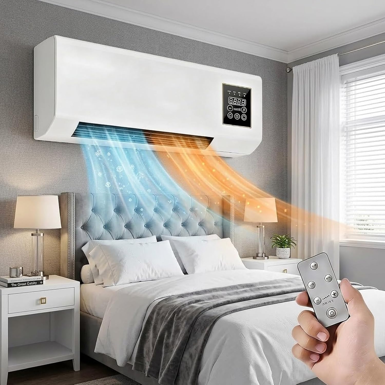 1800W Wall Air Conditioner Wal - Smart Bathroom Fan ulasan dan harga