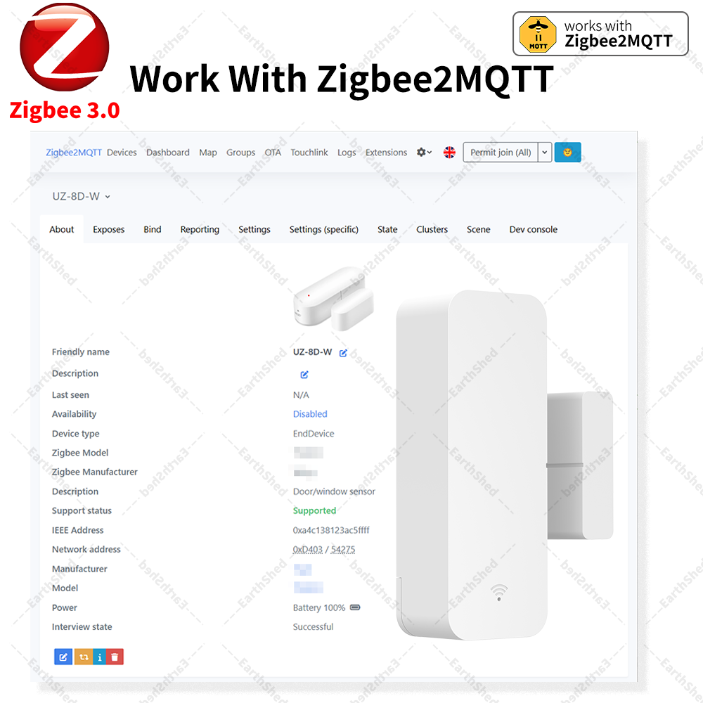 Zigbee 3.0 Door Sensor Window  - Smart Home Yandex ulasan dan harga