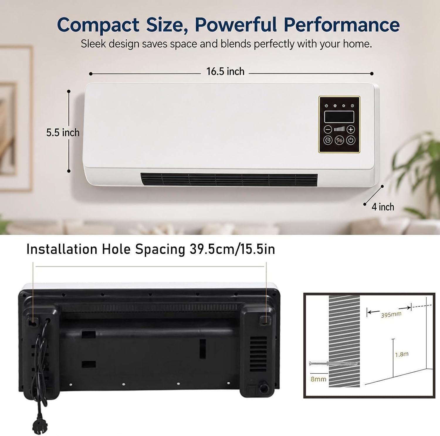 Wall Mounted Air Conditioner 2 - Smart Bathroom Fan ulasan dan harga