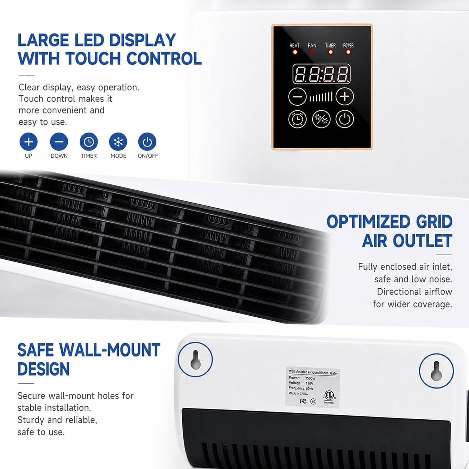 Wall Mounted Air Conditioner 2 - Smart Bathroom Fan ulasan dan harga