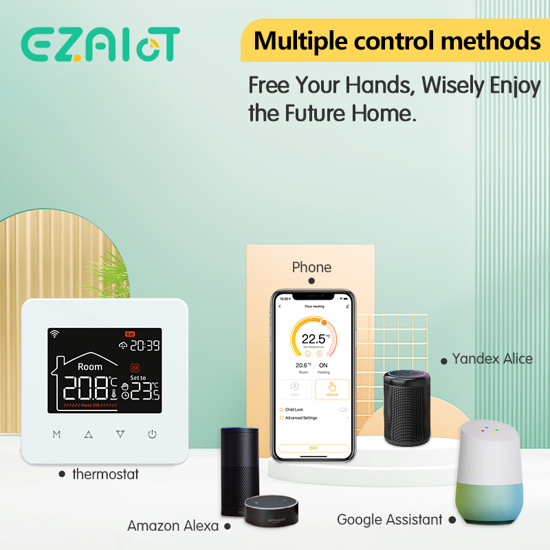 Smart WiFi Thermostat for Elec - Smart Home Yandex ulasan dan harga