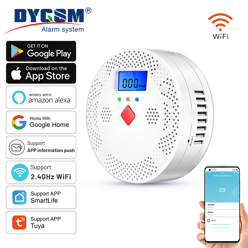 Tuya WiFi Smart Carbon Monoxid - Smart Home Furniture ulasan dan harga