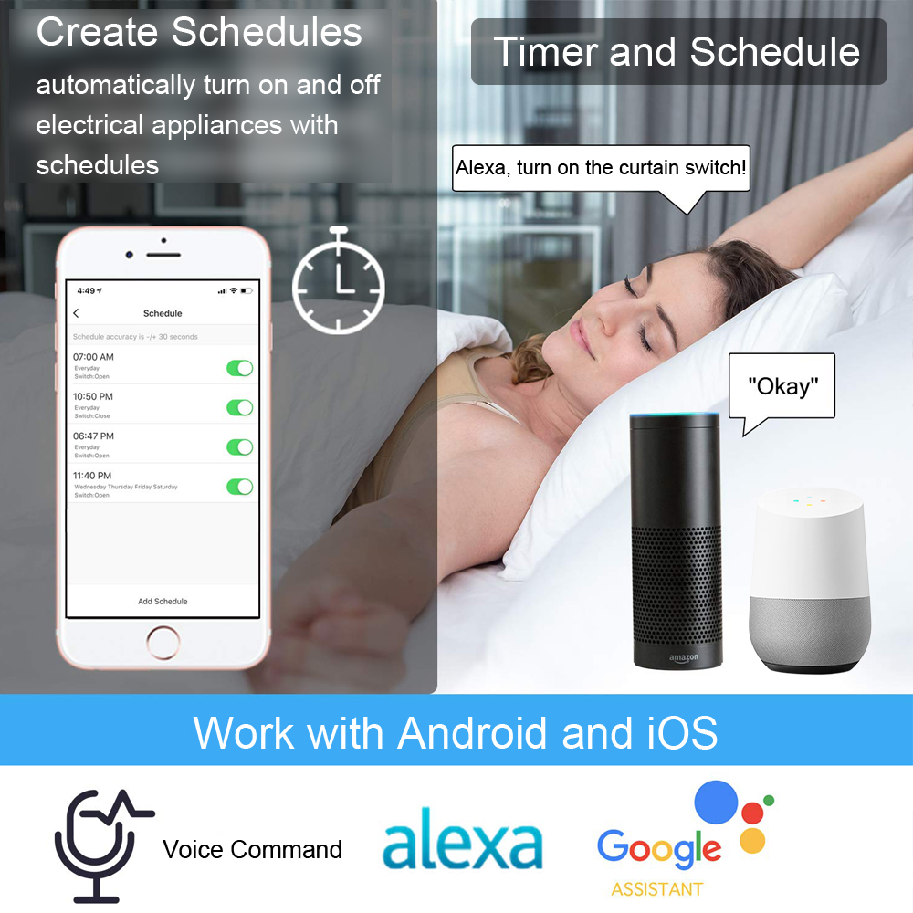 Tuya Smart Life WiFi Curtains  - Smart Home Voice Assistant ulasan dan harga