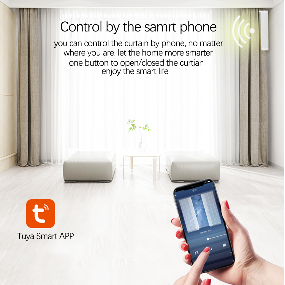 Tuya Matter Wifi Curtain Motor - Smart Home Voice Assistant ulasan dan harga