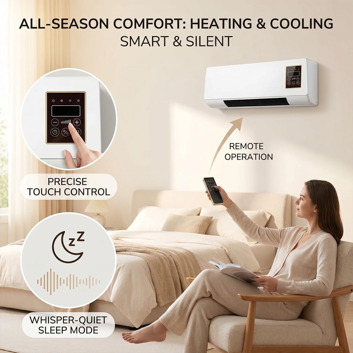 Portable Wall Mounted Air Cond - Smart Bathroom Fan ulasan dan harga
