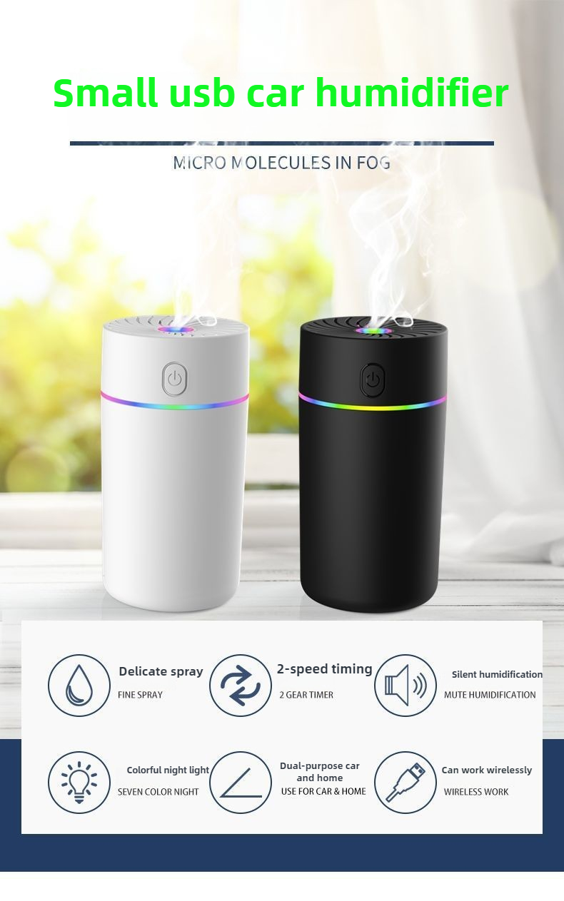350mL Smart Car Diffuser Humid - Smart Humidifier ulasan dan harga