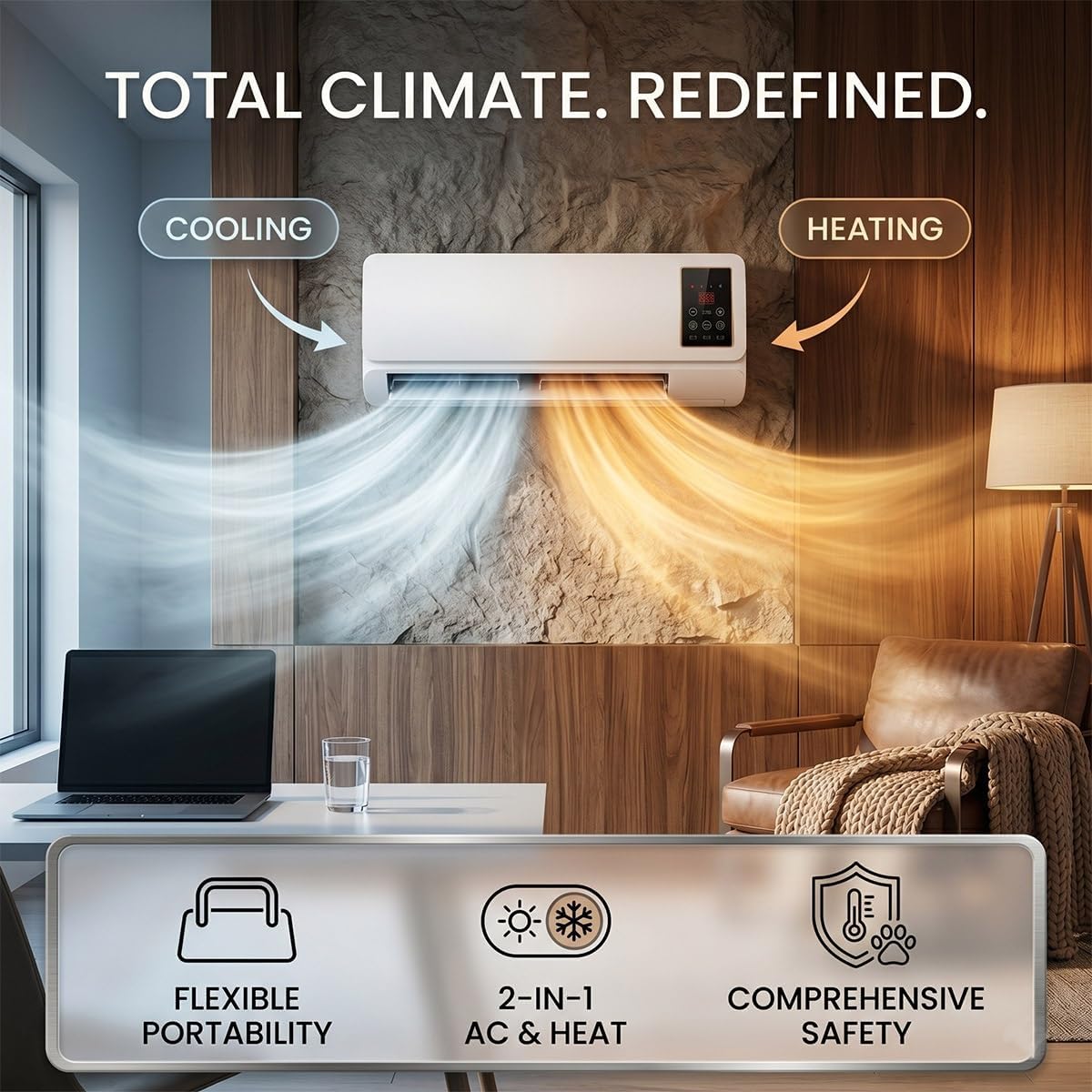 Wall Mounted Air Conditioner F - Smart Bathroom Fan ulasan dan harga