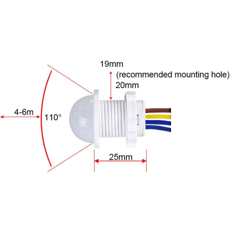 PIR Motion Sensor Detector Sma - Smart Home Furniture ulasan dan harga