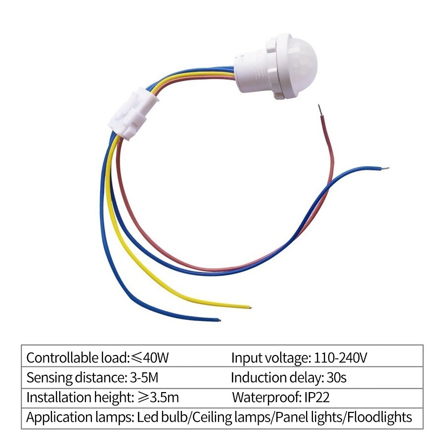 PIR Motion Sensor Detector Sma - Smart Home Furniture ulasan dan harga