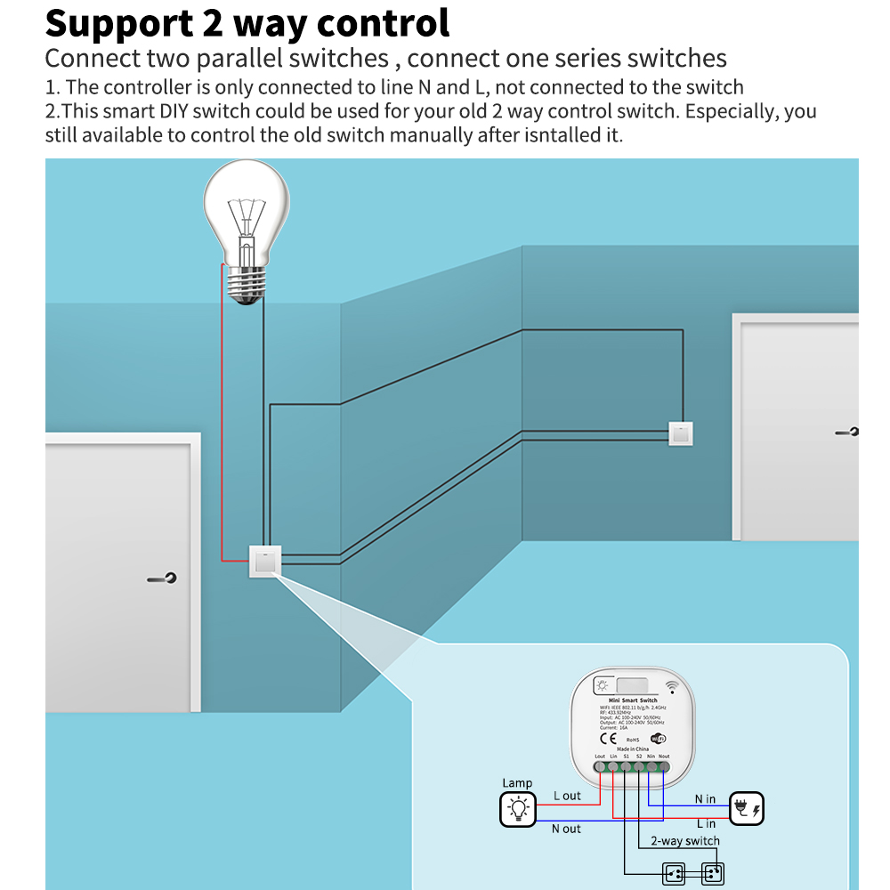 Tuya WiFi Smart Self-Powered L - Smart Home Tools ulasan dan harga