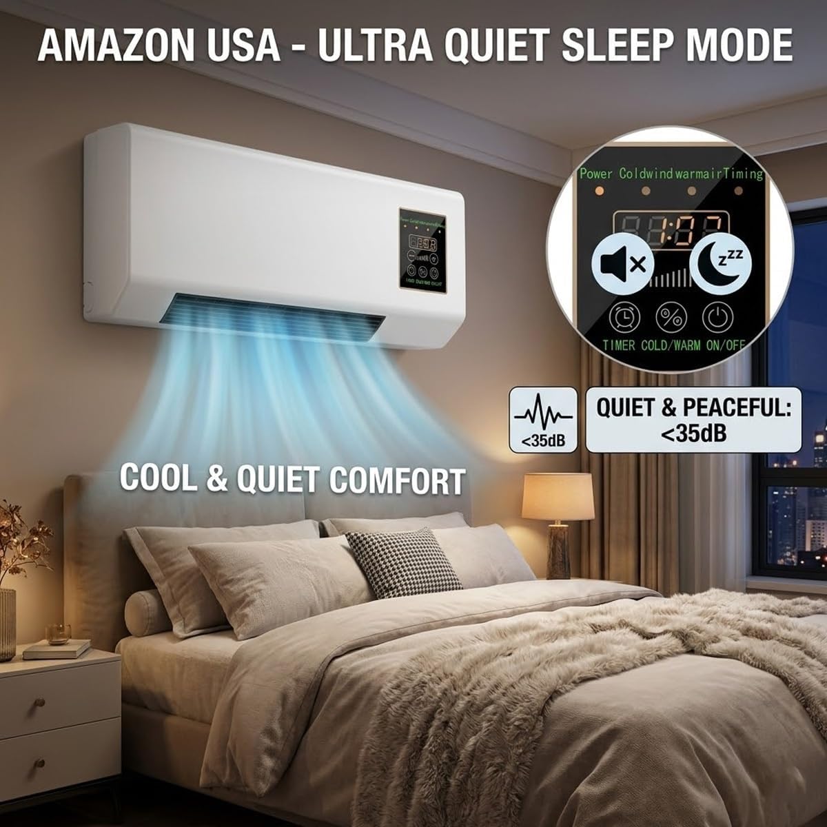 Wall Mounted Air Conditioner F - Smart Bathroom Fan ulasan dan harga