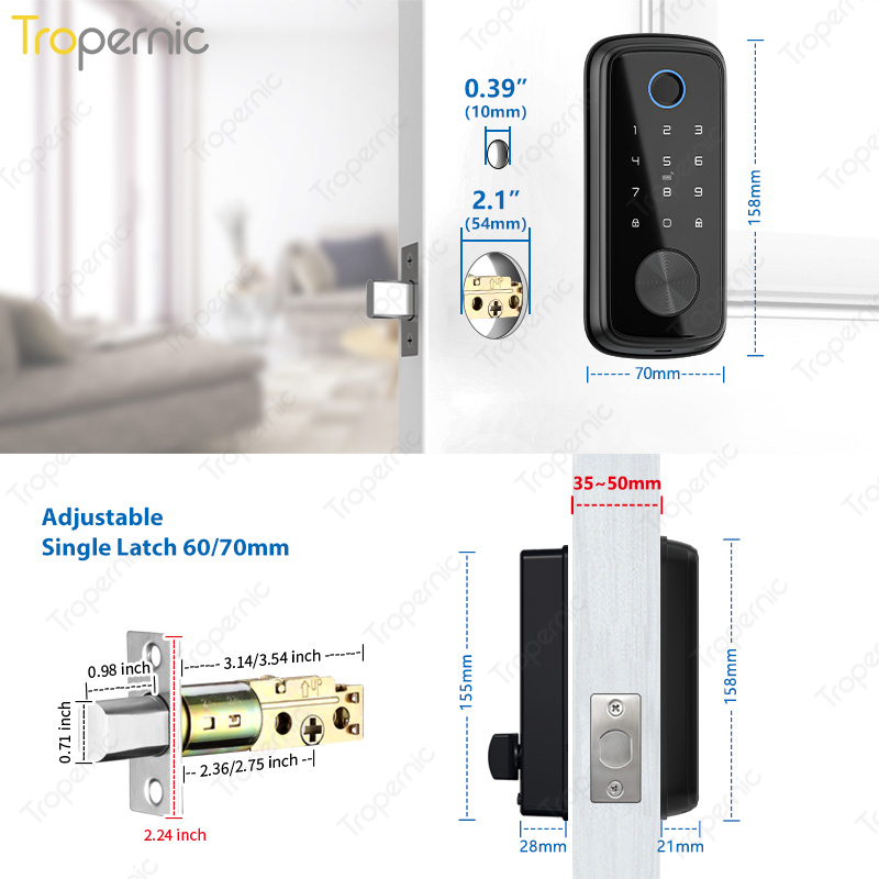 Tuya Zigbee Door Deadbolt Lock - Smart Home Gateway ulasan dan harga