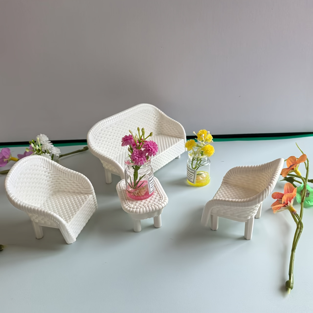 4 Mini Coffee Table and Chair  - Smart Home Furniture ulasan dan harga