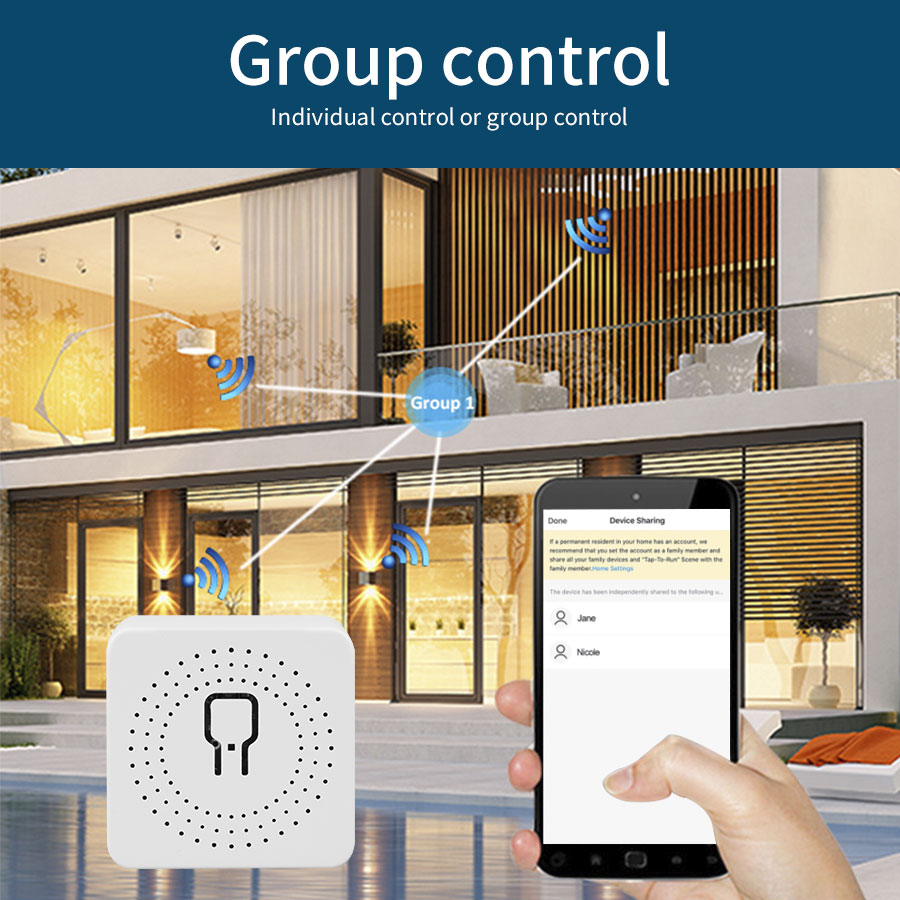 16A/20A WiFi Mini Smart Switch - Smart Home Miniature ulasan dan harga